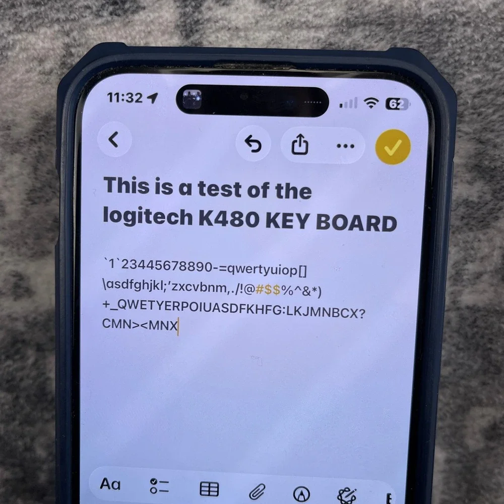 Logitech K480‎ Bluetooth Multi-Device Keyboard with Cradle Black/Yellow